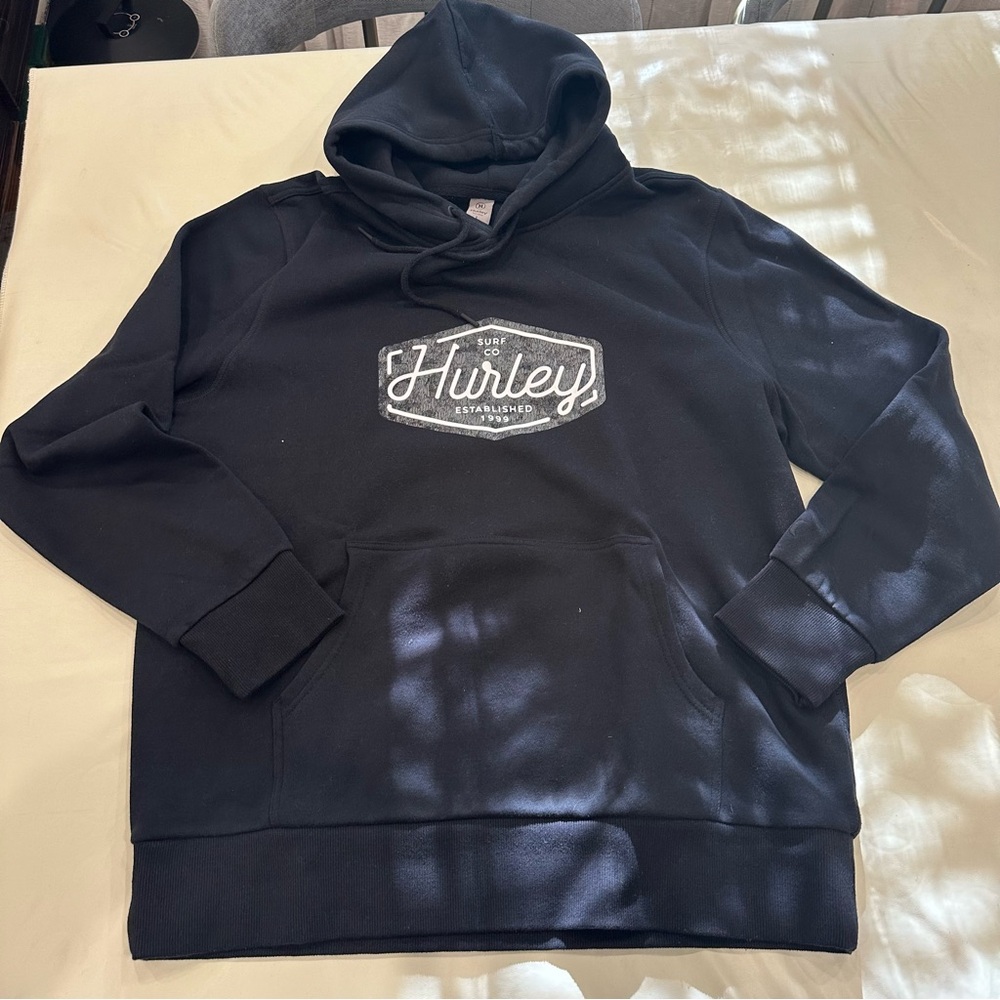 Hurley Black Sweater with Logo Design
